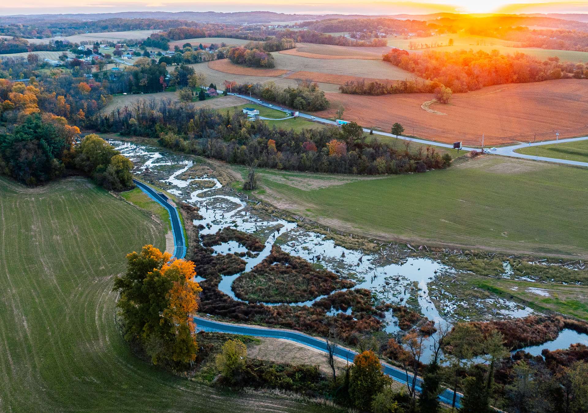 oil-creek-aerial-sun-set oil-creek-aerial-sun-set